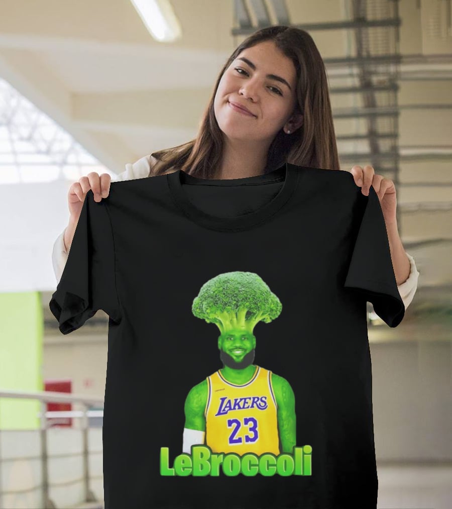 LeBron James Los Angeles Lakers LeBroccoli Lebron 23 NBA Basketball T-Shirt