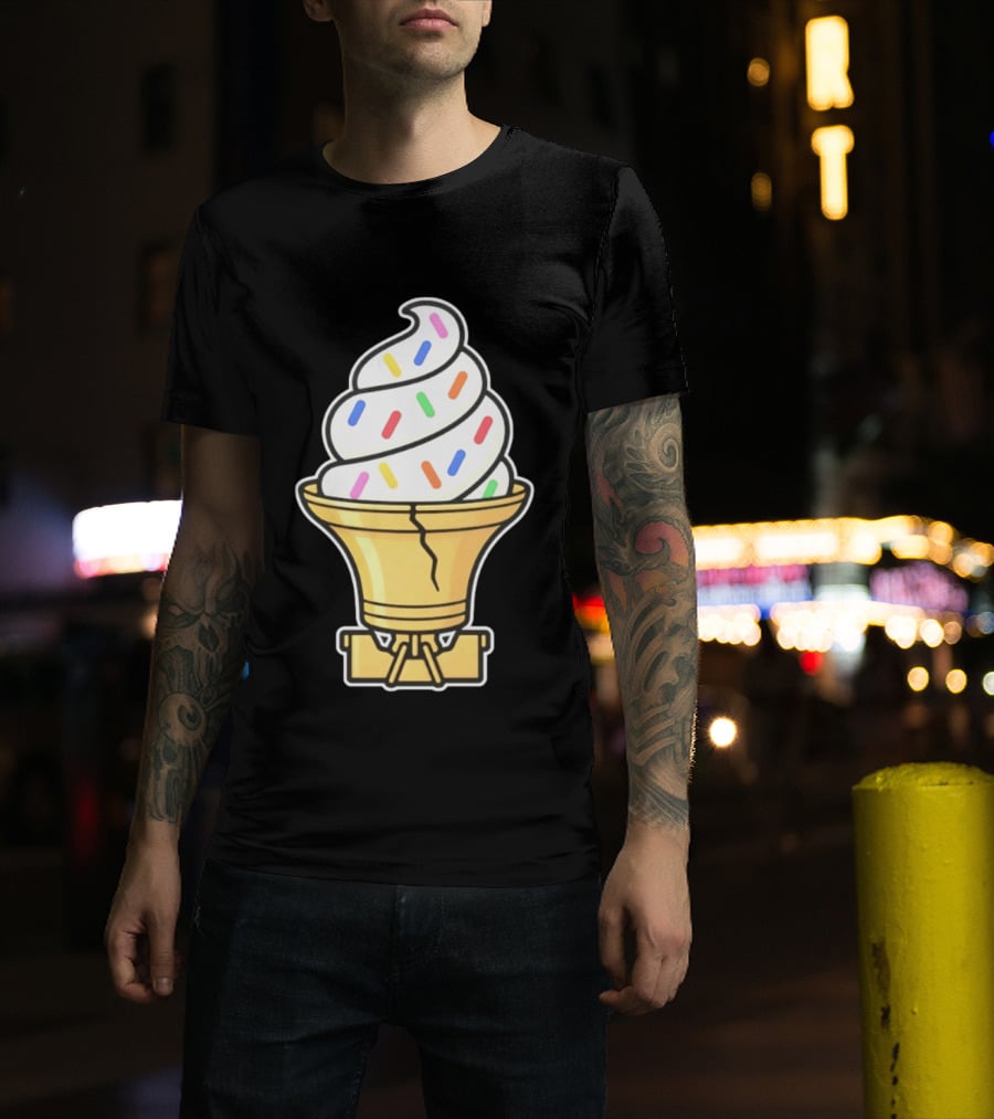 Liberty Bell Ice Cream Cone With Sprinkles Philly T-Shirt