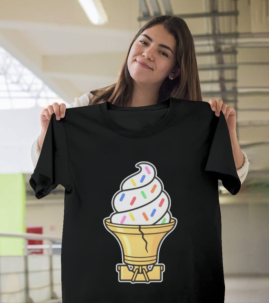 Liberty Bell Ice Cream Cone With Sprinkles Philly T-Shirt