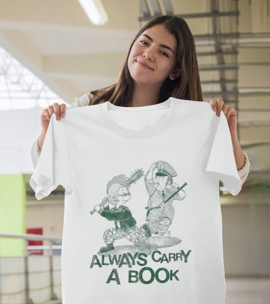 Punk Style Always Carry A Book Reading Books T-Shirt