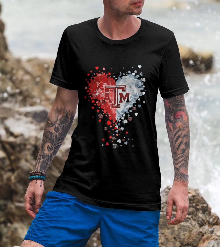 Texas A&M Aggies Heart Diamond 2026 NCAA College Station T-Shirt