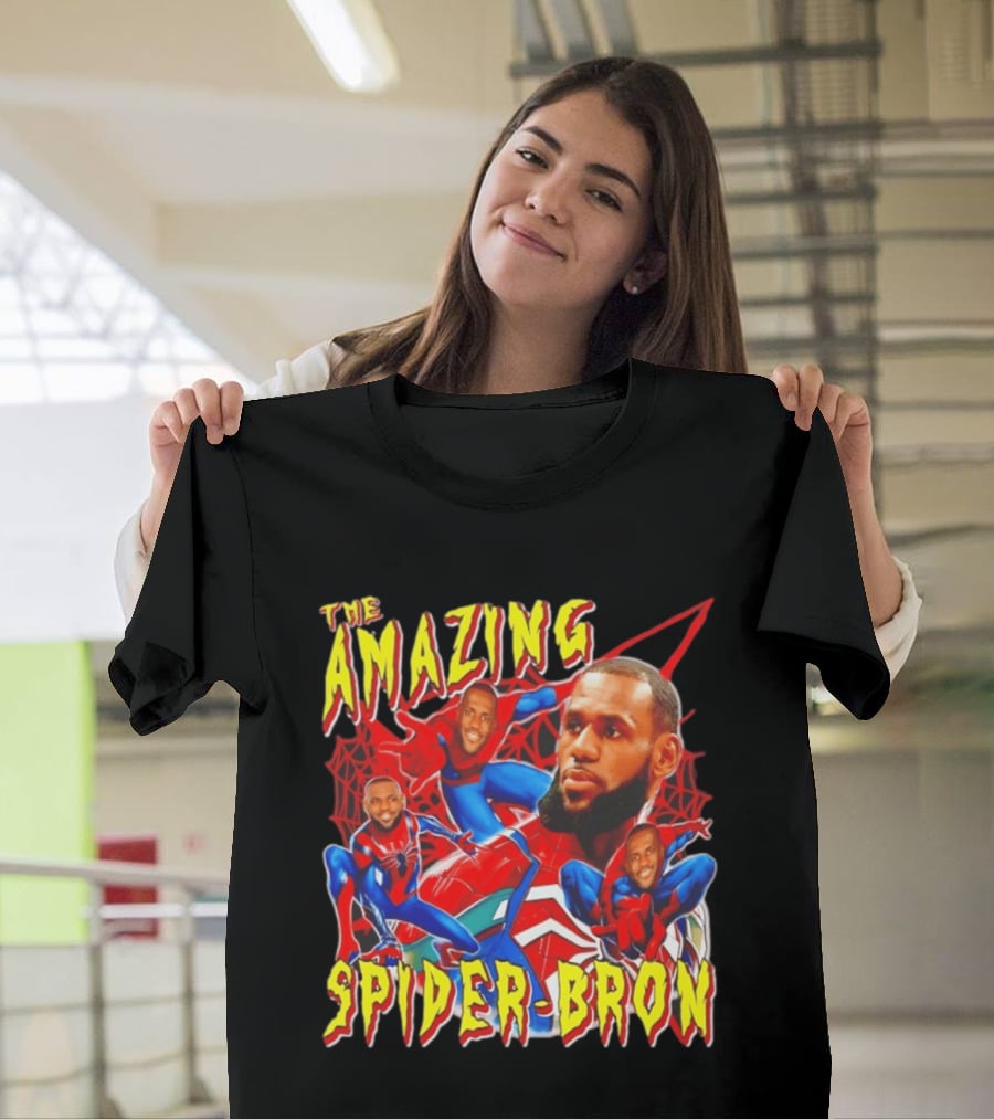 The Amazing Spider Bron LeBron James Web Slinger T-Shirt