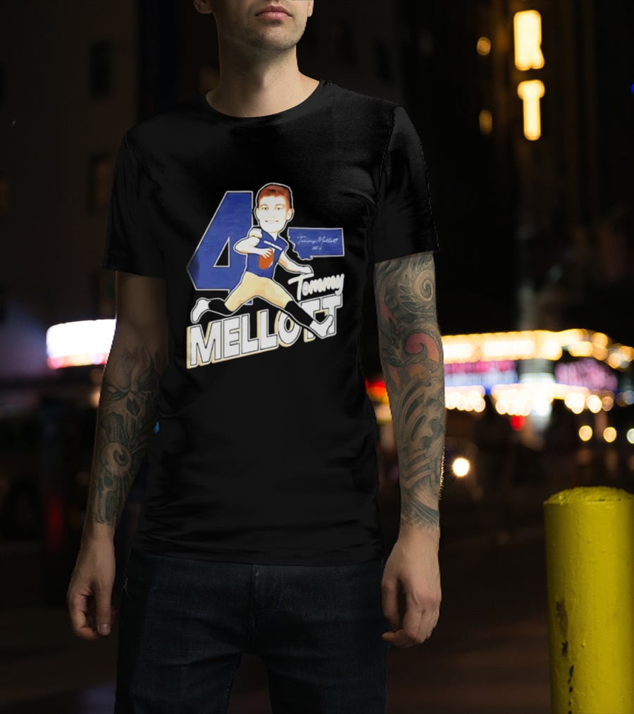 Tommy Mellott 4 Montana State Bobcats Caricature T-Shirt