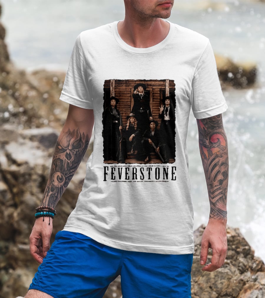Feverstone Indiana Fever WNBA Basketball Team Western T-Shirt