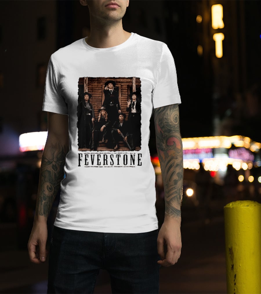 Feverstone Indiana Fever WNBA Basketball Team Western T-Shirt