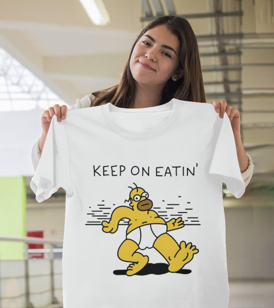 Homer Simpson Keep On Eatin' The Simpsons Walking T-Shirt