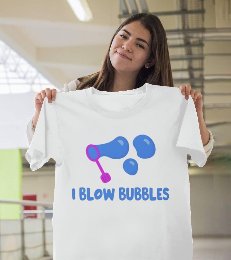 I Blow Bubbles Bubble Wand Summer Fun Playful Adventure T-Shirt