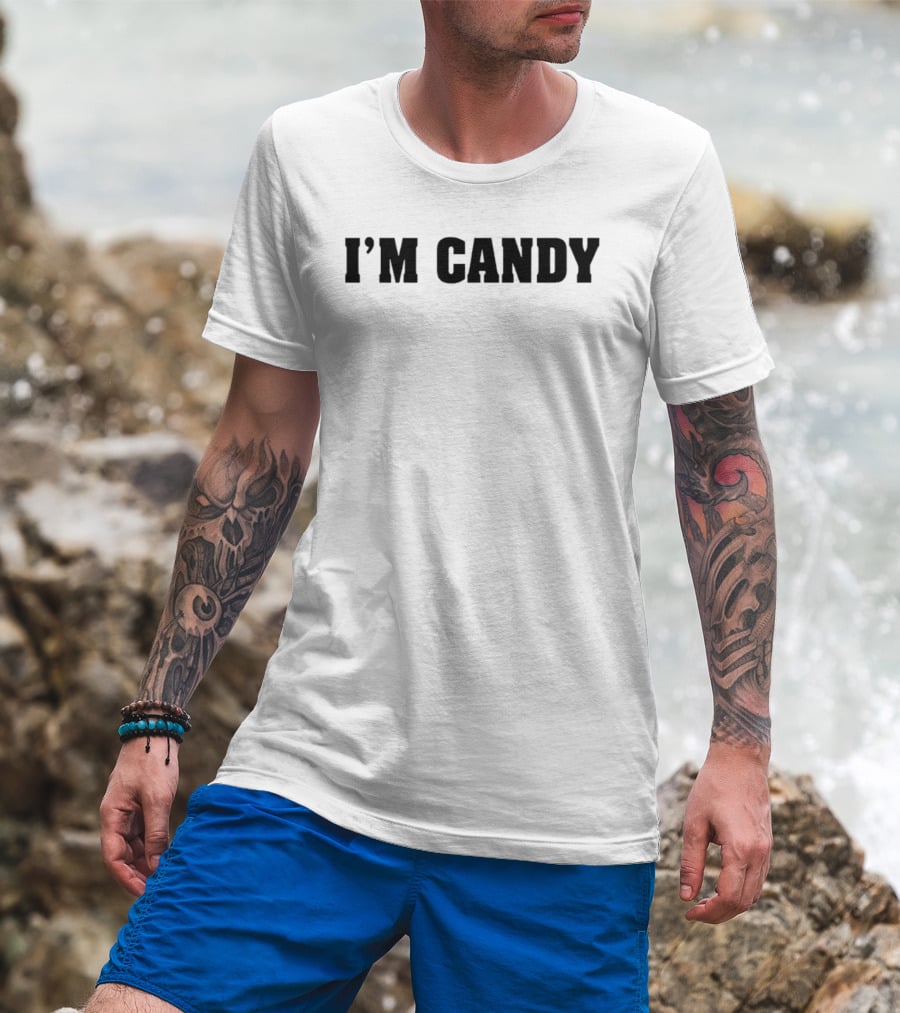 I'm Candy Bold Statement Top Fun Phrase T-Shirt