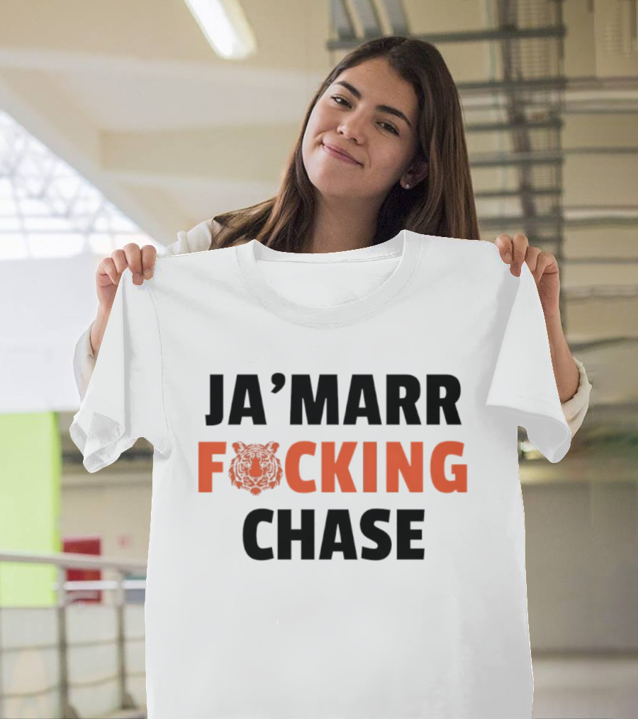 Cincinnati Bengals Ja'Marr Chase Football Tiger T-Shirt