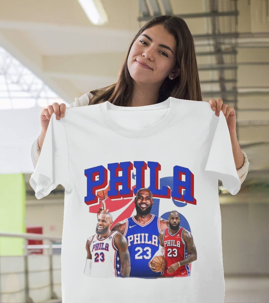 LeBron James Phila 23 Philadelphia Basketball T-Shirt