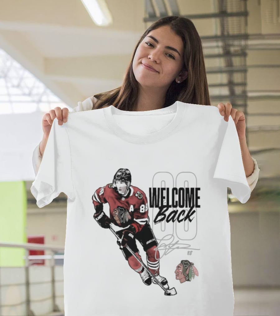 Patrick Kane 88 Chicago Blackhawks Welcome Back T-Shirt