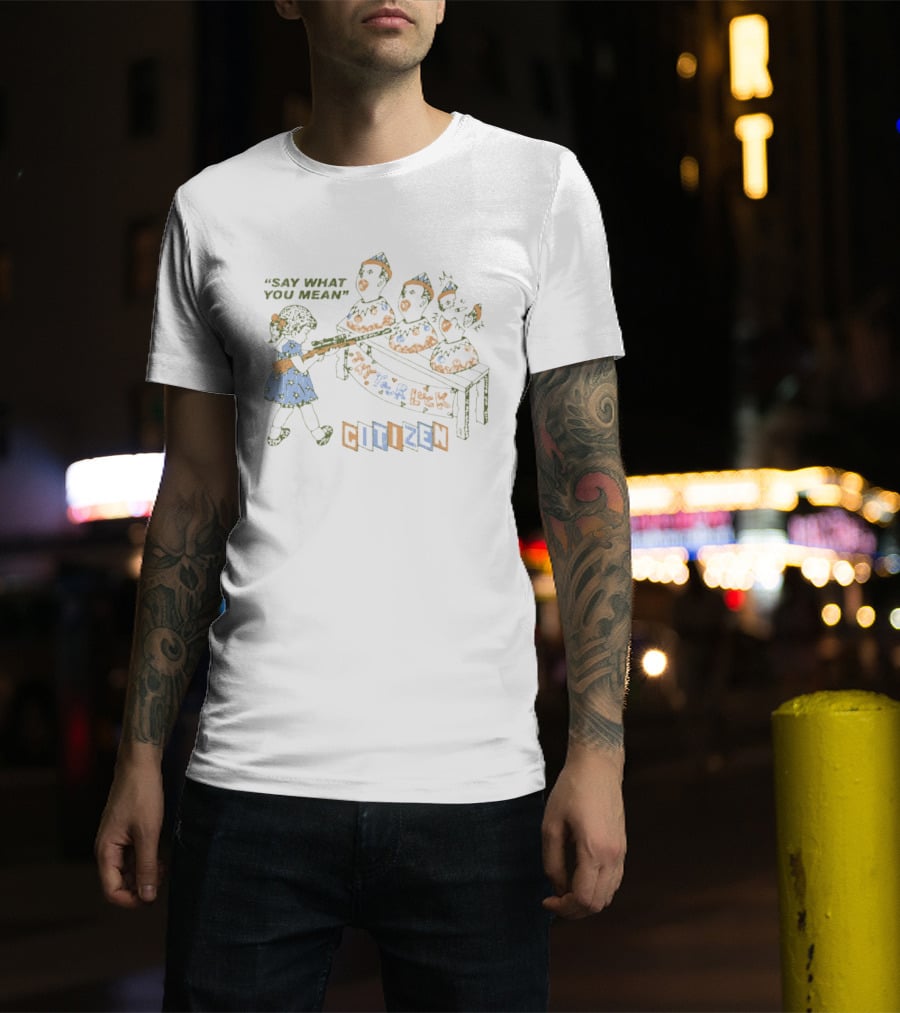 Say What You Mean Try Your Luck Citizen Vintage Arcade Duck Shooting Game T-Shirt