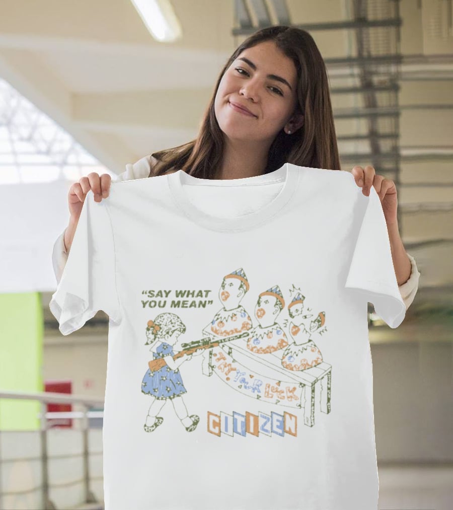 Say What You Mean Try Your Luck Citizen Vintage Arcade Duck Shooting Game T-Shirt