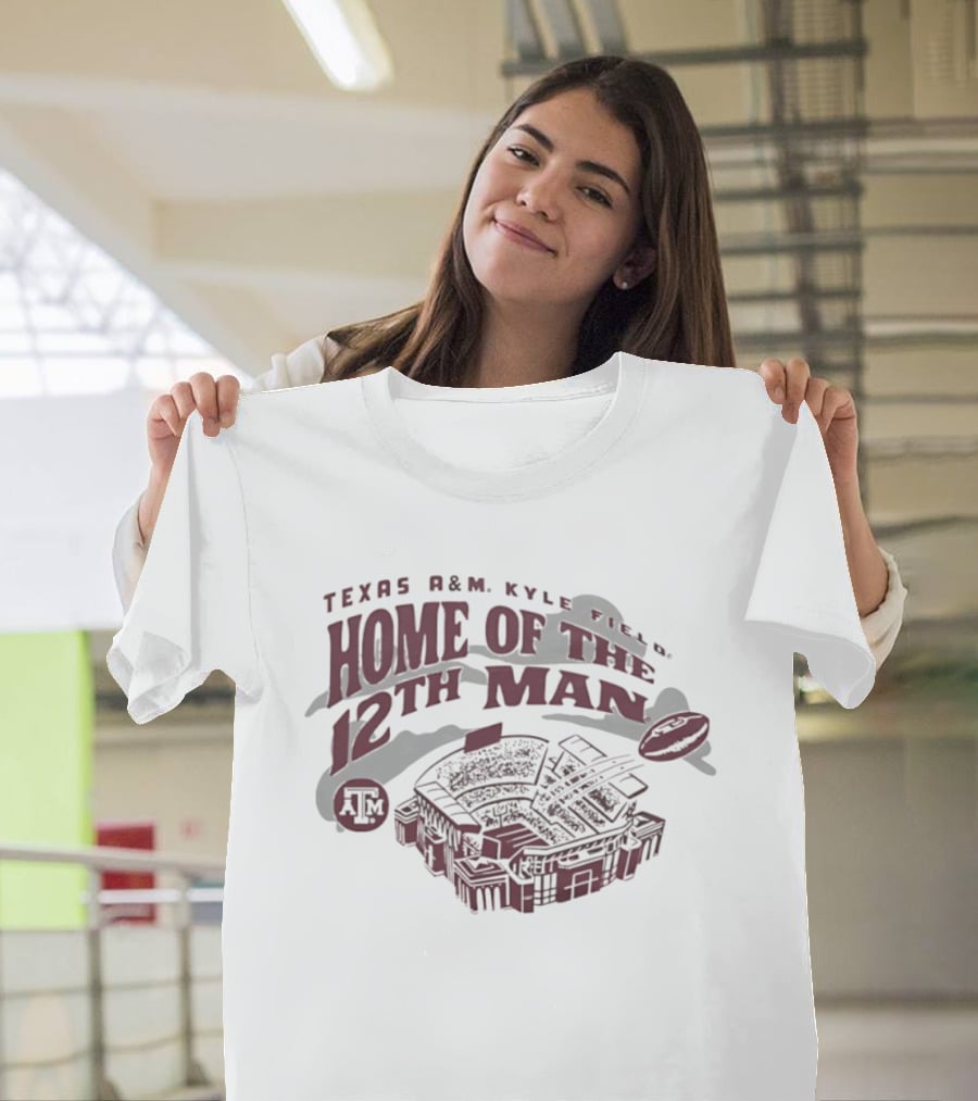 Texas A&M Kyle Field Home Of The 12th Man Stadium Football T-Shirt