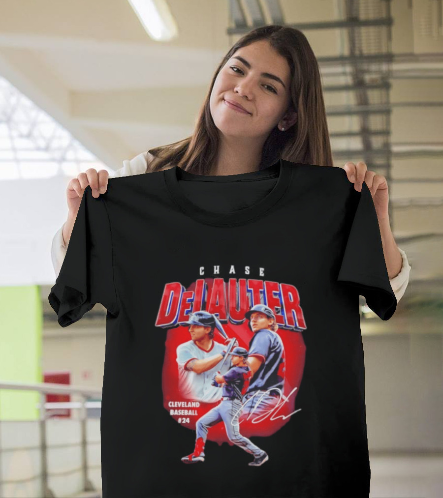 Cleveland Baseball Chase DeLauter #24 MLB 2026 Season T-Shirt
