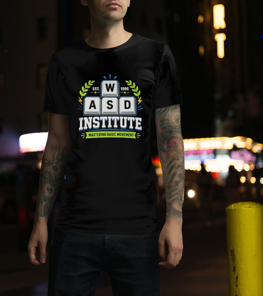WASD Institute Est 1996 Mastering Basic Movement Keyboard Keys T-Shirt
