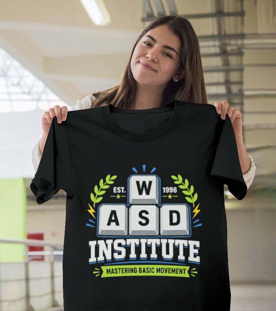 WASD Institute Est 1996 Mastering Basic Movement Keyboard Keys T-Shirt