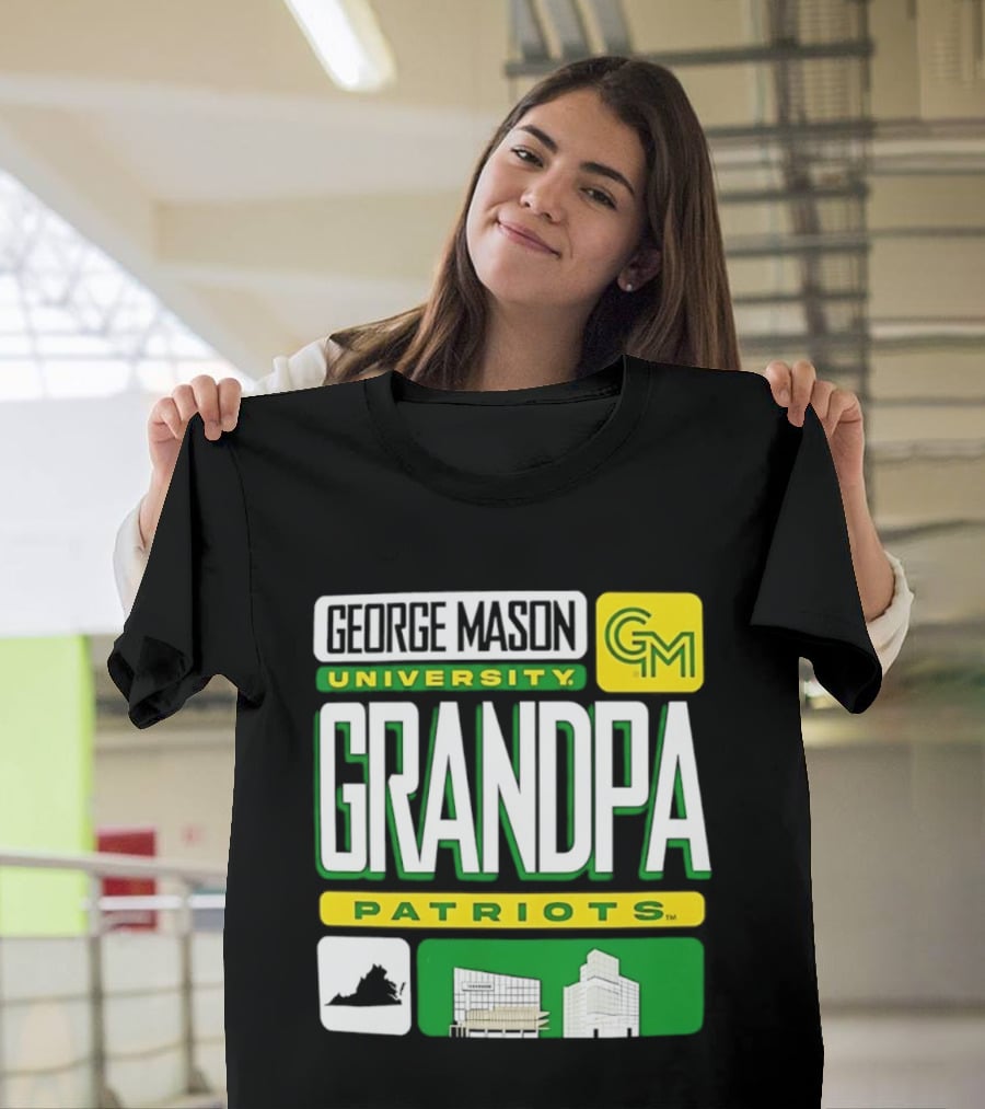 George Mason University Grandpa Patriots GM University T-Shirt
