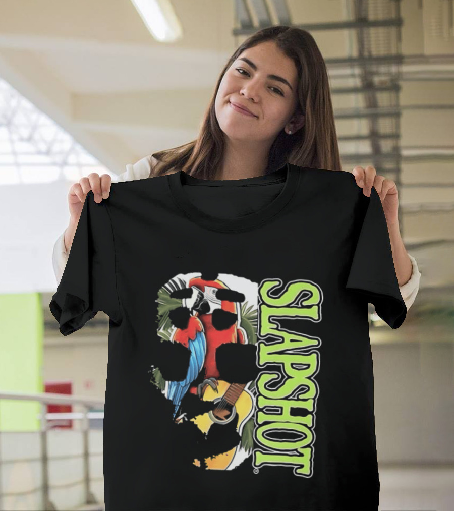 SLAPSHOT Parrot Wasting Away Boston Massachusetts 1985 2026 Two Sided T-Shirt