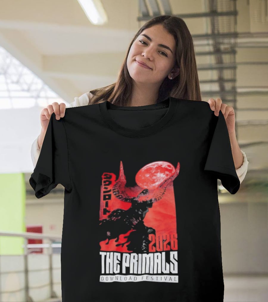 The Primals Download Festival 2026 Blood Moon 1312 Red Horns T-Shirt