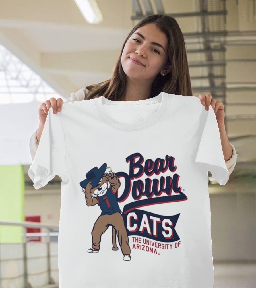 Bear Down Cats University Of Arizona Wildcat Spirit T-Shirt