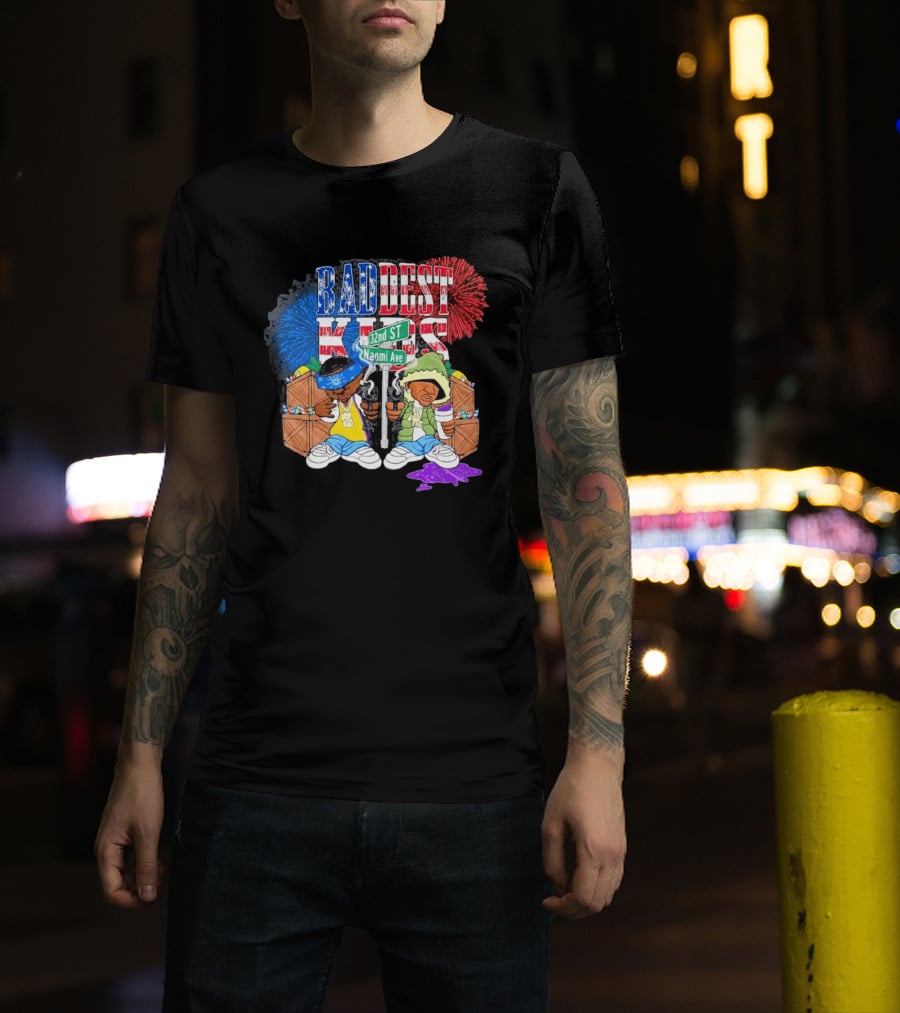 Baddest Kids 32nd St Naomi Ave Streetwear Adam22 Jaden Newman T-Shirt