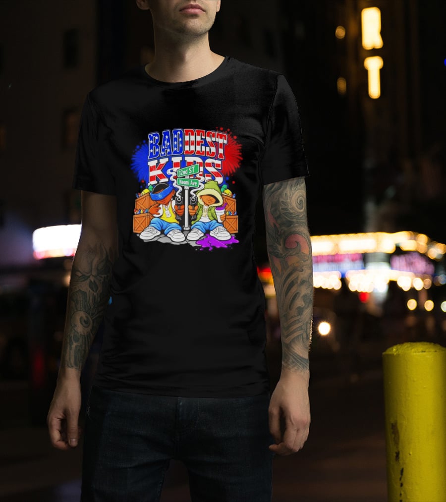Baddest Kids 32nd St Naomi Ave Streetwear T-Shirt