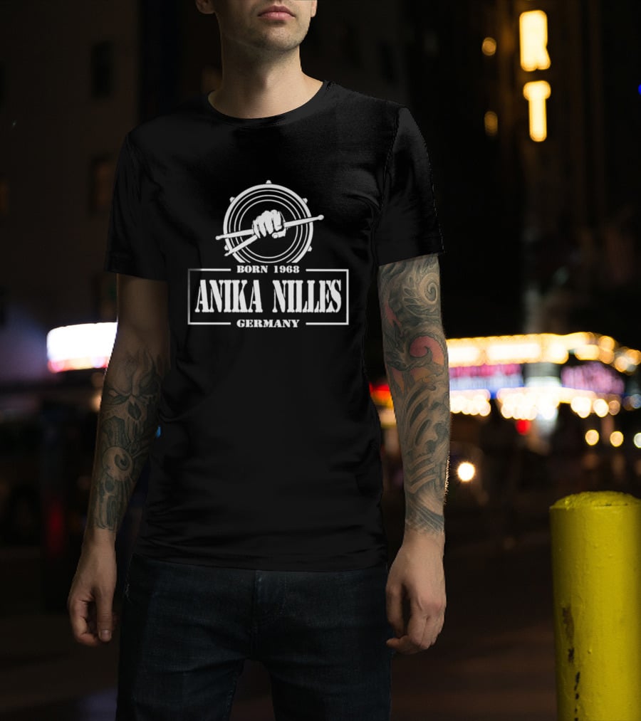 Anika Nilles Born 1968 Germany Drum Sticks T-Shirt