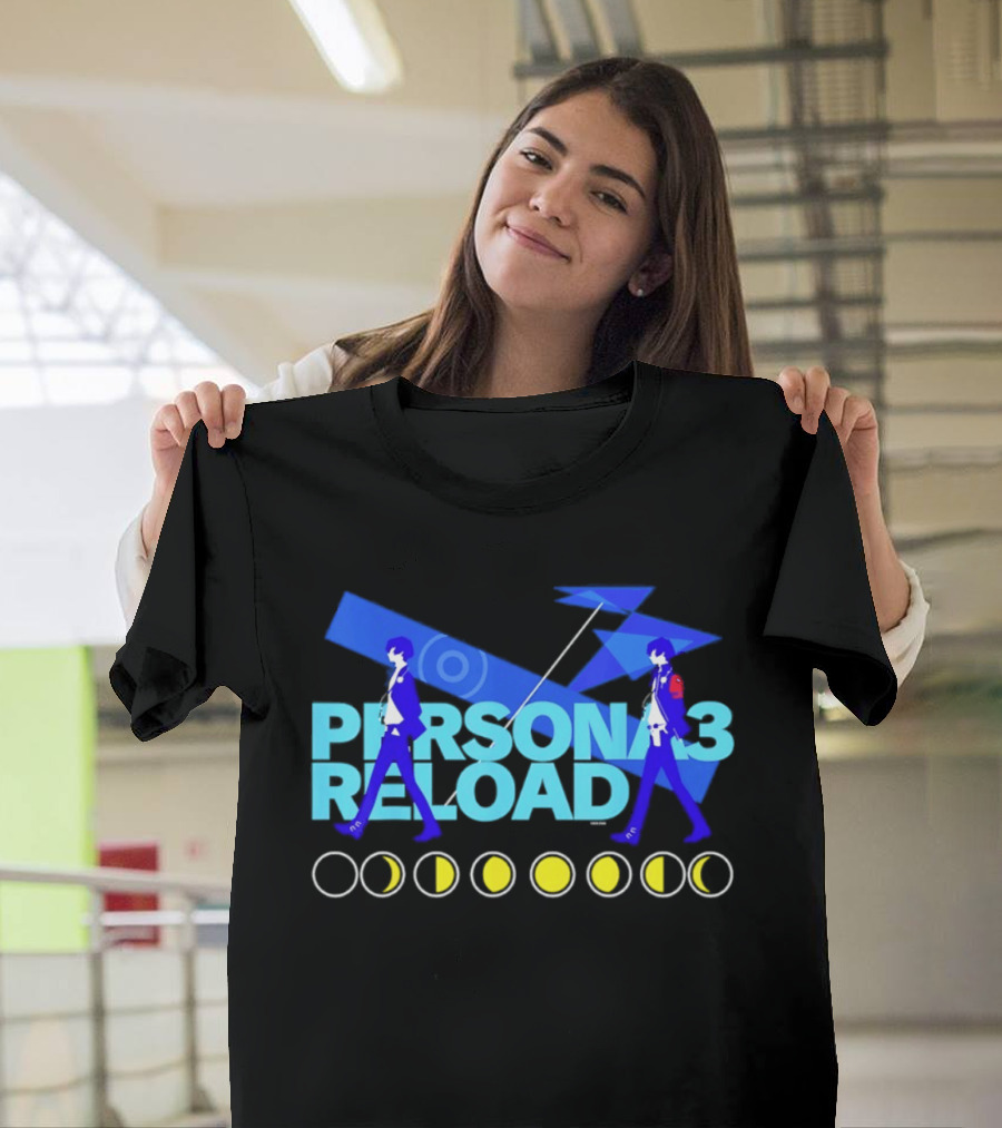 ATLUS Persona 3 Reload Classic Characters Moon Phases T-Shirt
