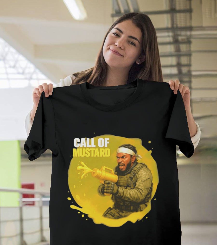 Call Of Mustard Diddy Funny Parody Combat Splash T-Shirt