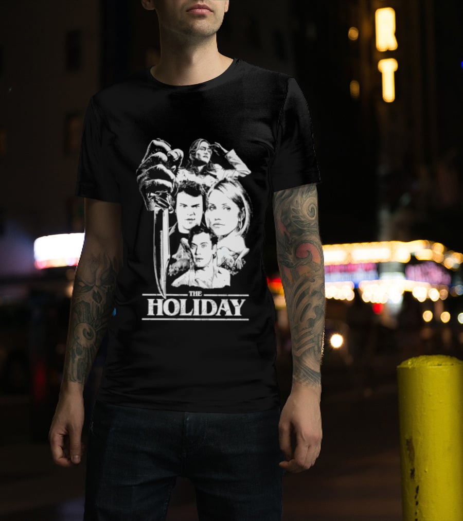 Kate Winslet Jack Black Cameron Diaz Jude Law The Holiday Horror Slasher Mashup T-Shirt