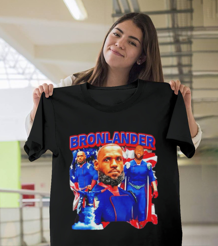 LeBron James Bronlander Basketball Superhero Fusion T-Shirt