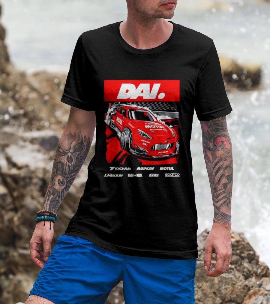 Dai Yoshihara Motul Advan Subimods Greddy Kaido House Sparco Yokohama Racing Car T-Shirt