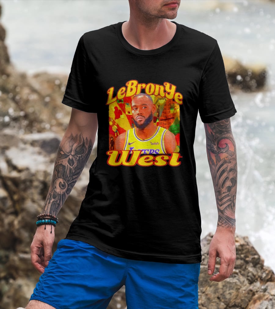 LeBronYe West Los Angeles Lakers Basketball T-Shirt