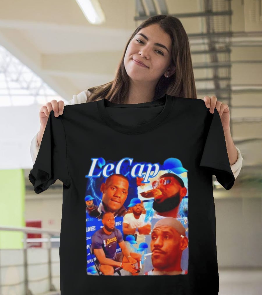 LeBron James LeCap Lakers Playoffs Meme T-Shirt