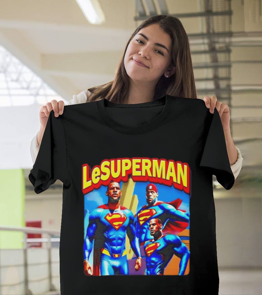 LeBron James LeSuperman Philadelphia 76ers Superhero T-Shirt