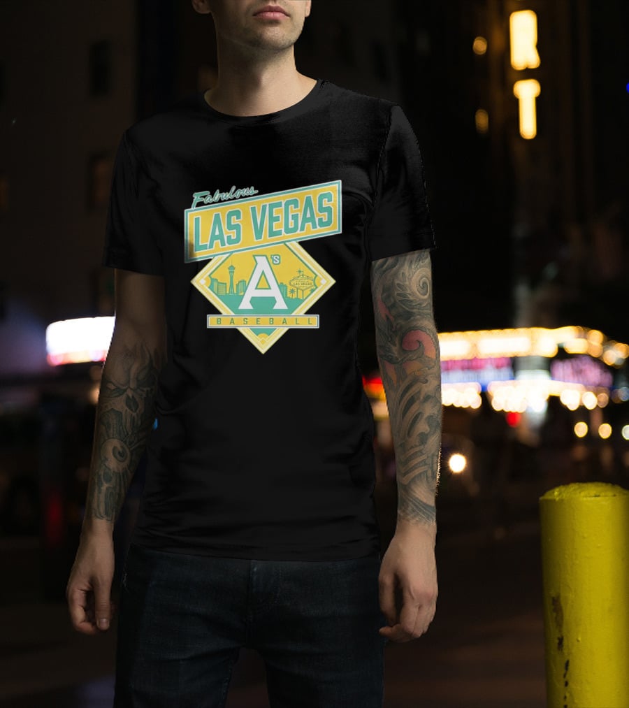 Fabulous Las Vegas A's Baseball 2026 Skyline T-Shirt