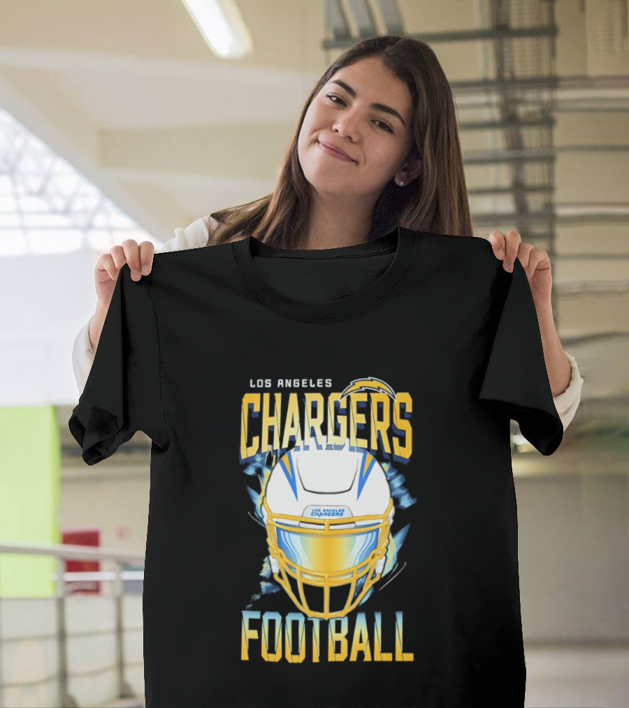 Los Angeles Chargers Football Helmet 2026 Season Team Spirit T-Shirt