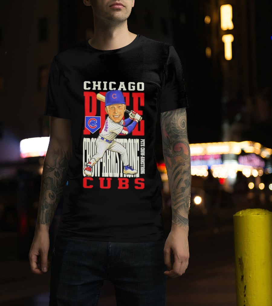 Chicago Pete Cubs Baseball Caricature Clash T-Shirt
