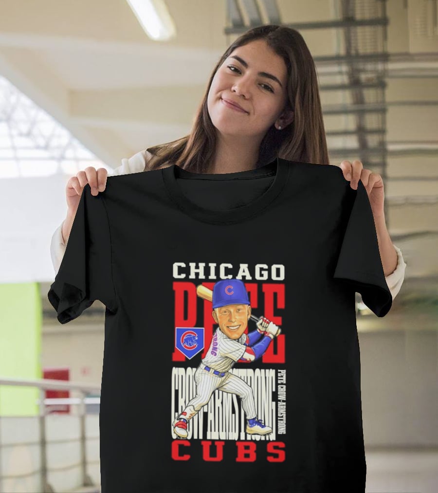 Chicago Pete Cubs Baseball Caricature Clash T-Shirt