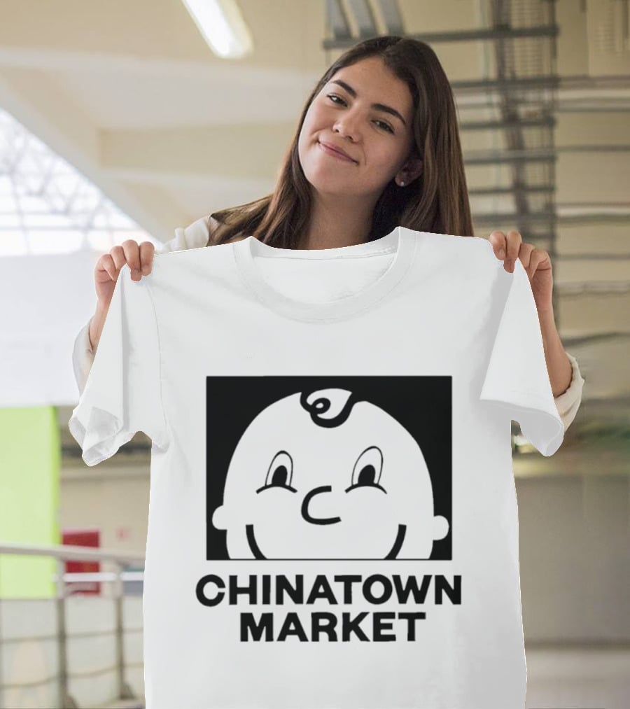 Chinatown Market Smiley Face Retro Cartoon T-Shirt