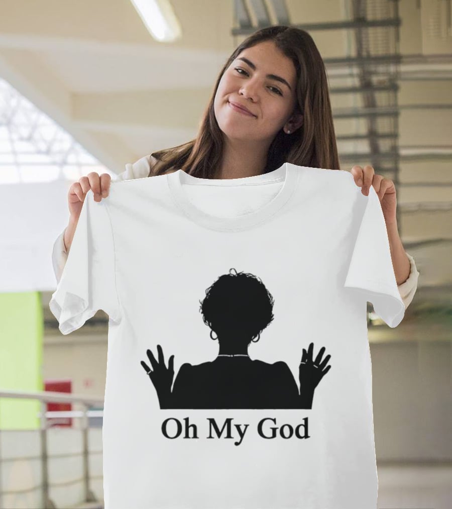 Oh My God Silhouette Hands Up Expression T-Shirt