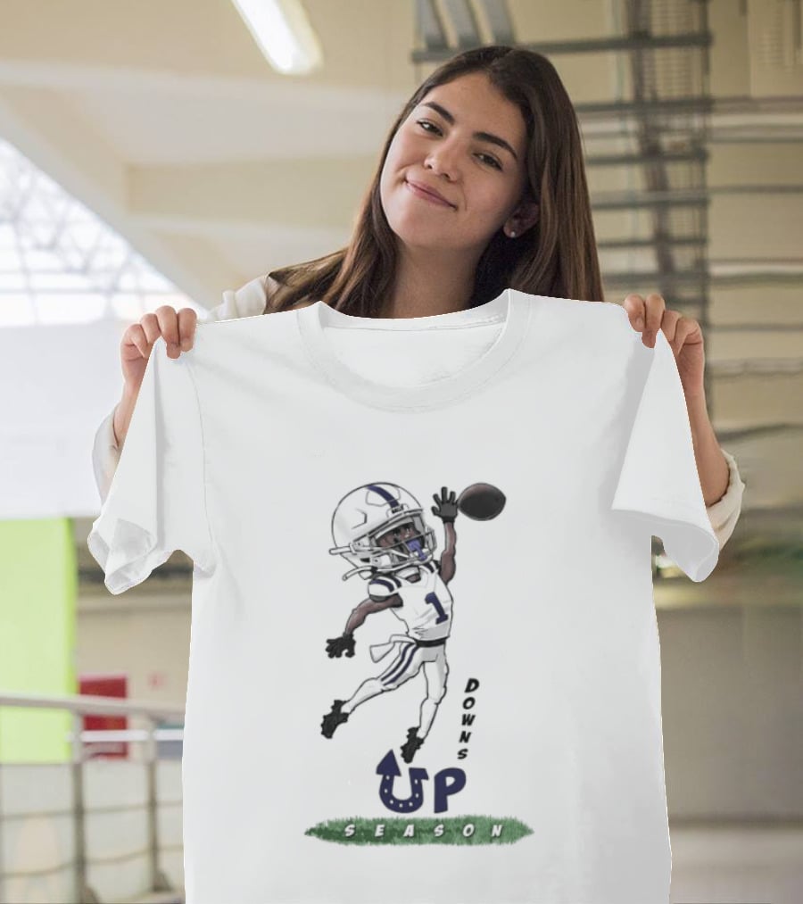 Josh Downs Indianapolis Colts Up Season Football Catch T-Shirt