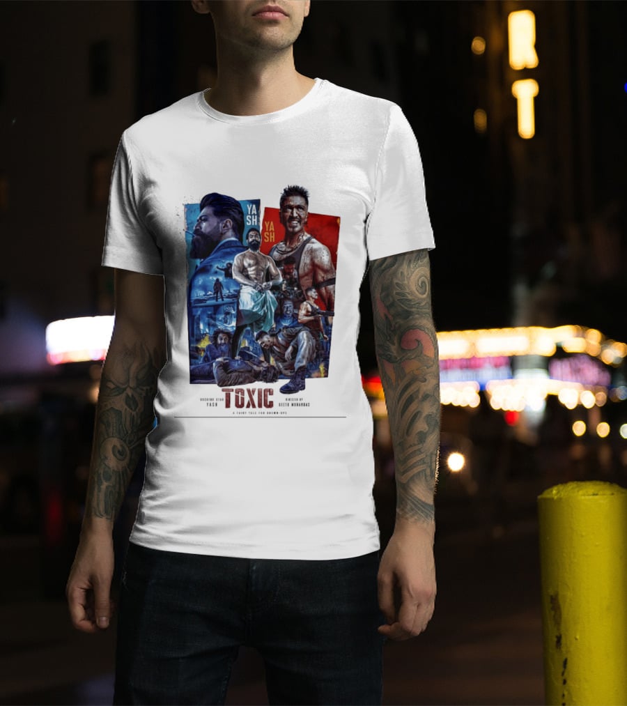 Yash Toxic A Fairy Tale For Grown Ups Rugged Warrior Action Adventure T-Shirt