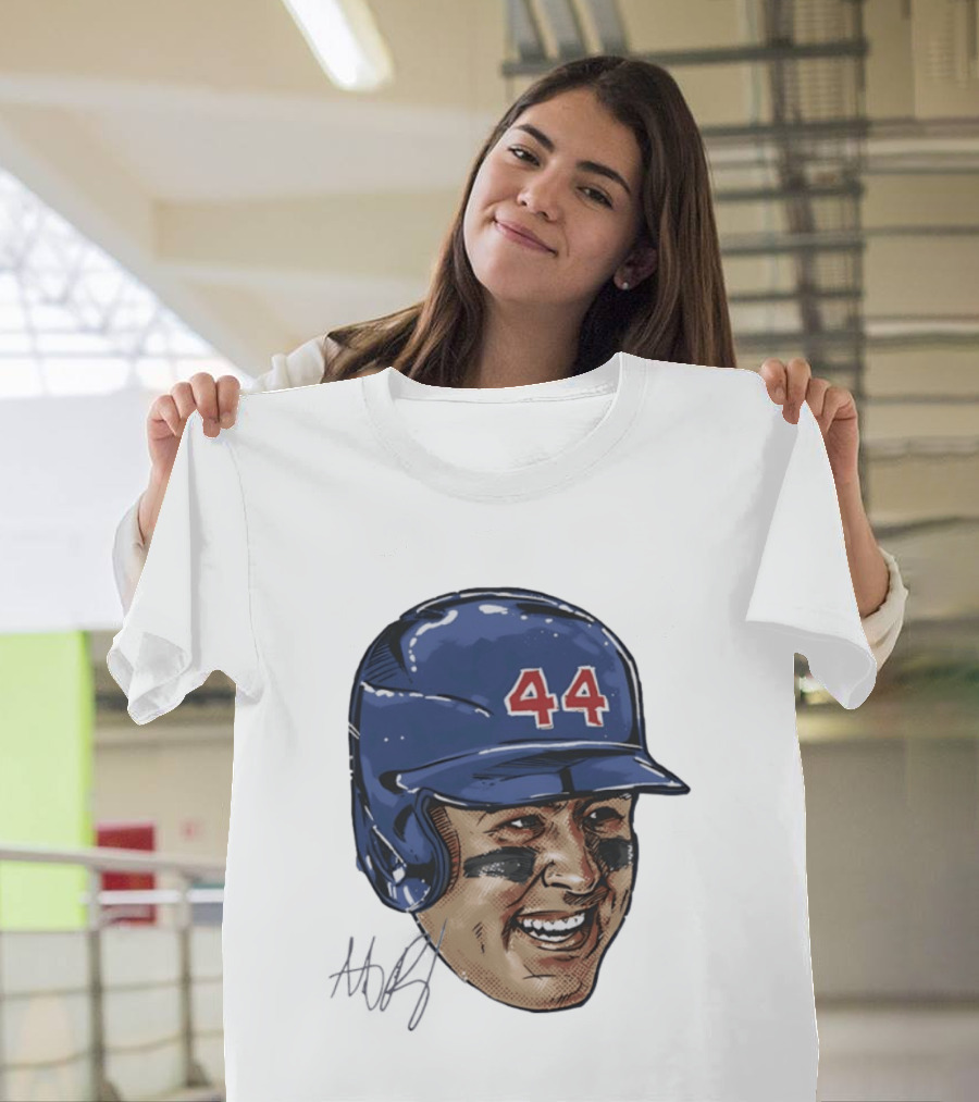 Anthony Rizzo 44 Chicago Cubs Iconic Smile Swag Head T-Shirt