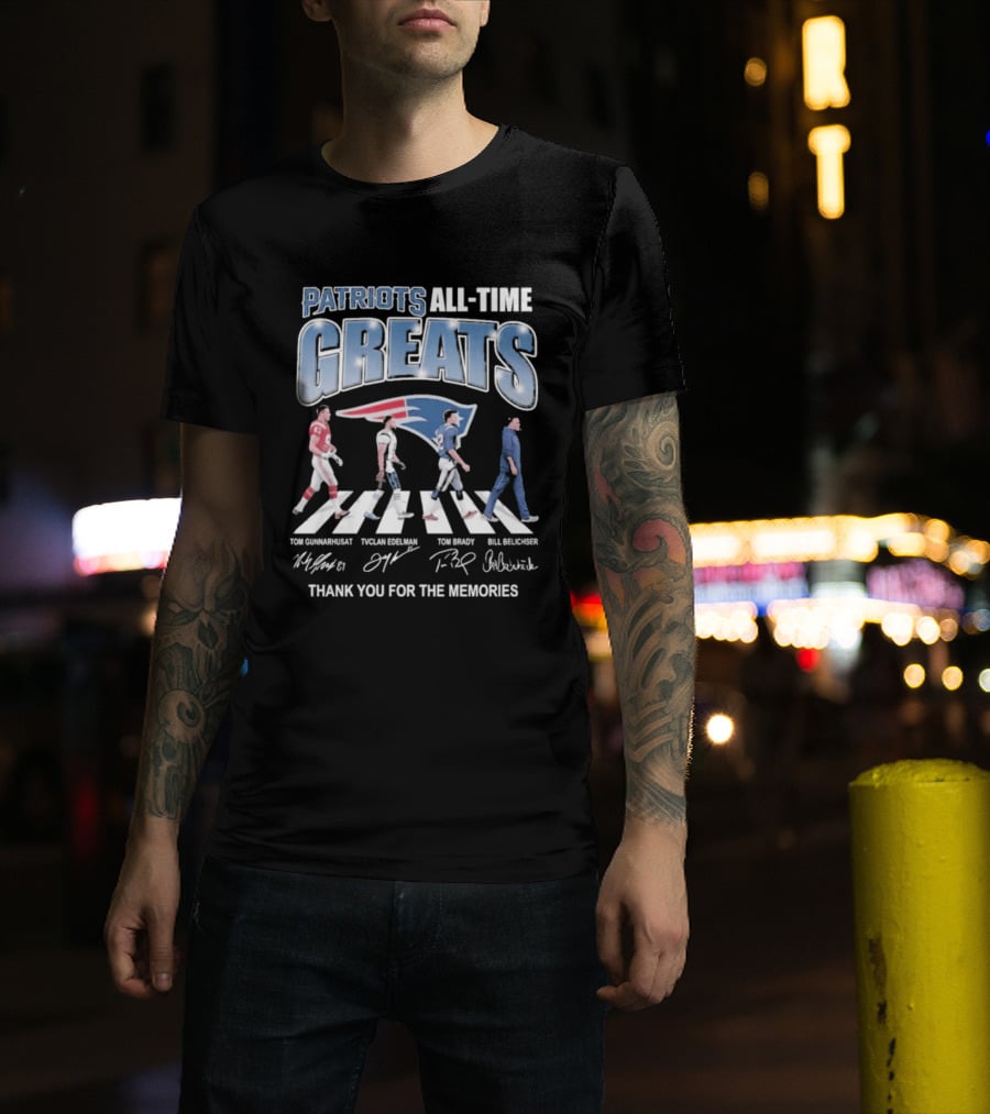 Patriots All Time Greats Thank You For The Memories T-Shirt