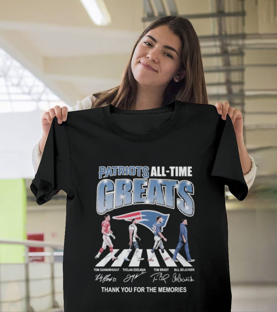 Patriots All Time Greats Thank You For The Memories T-Shirt
