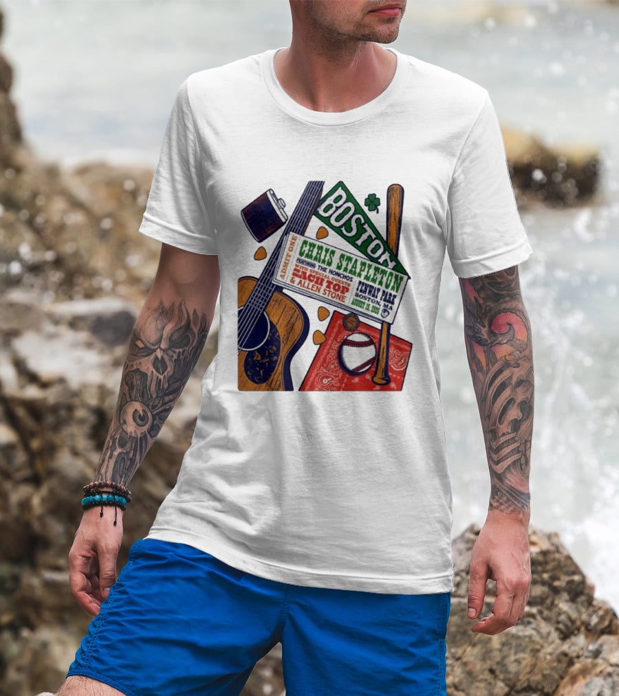 Chris Stapleton Live At Fenway Park Boston August 15 2026 Featuring The Honchos Zach Top Allen Stone T-Shirt