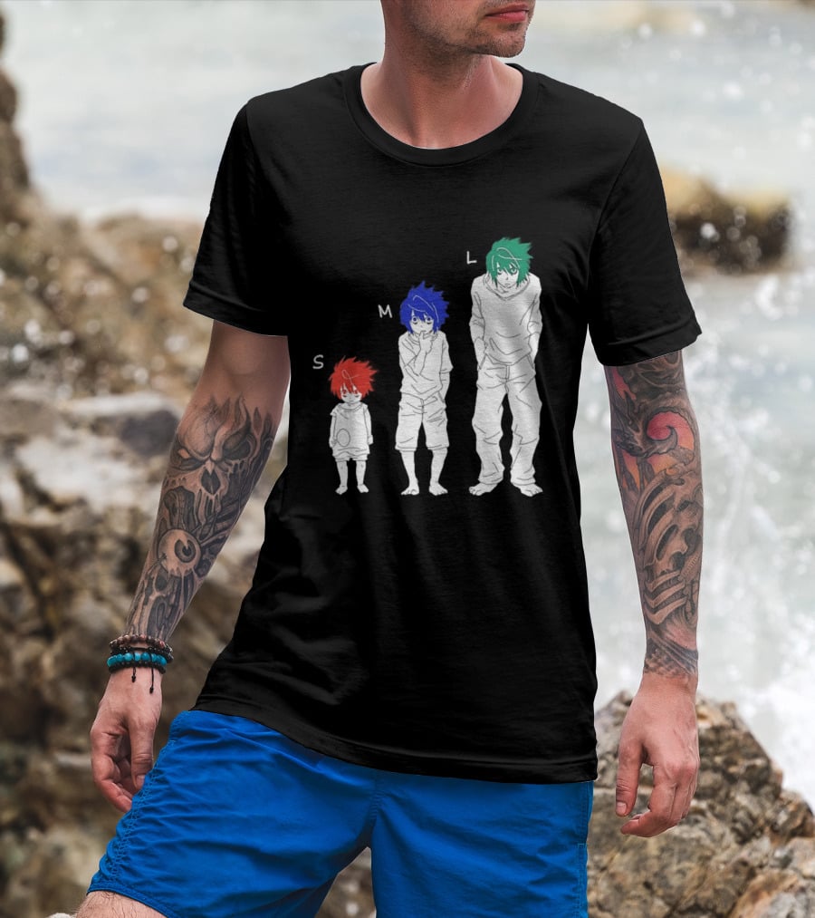 S M L Beyond Birthday Mello L Lawliet Colorful T-Shirt