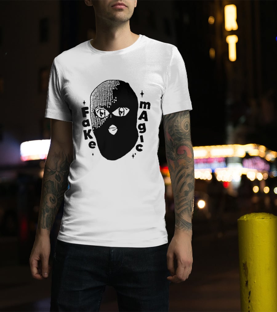 Fake Magic Anime Eyes Balaclava Ski Mask T-Shirt